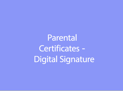 Parents signatures